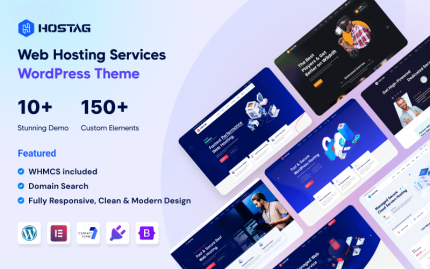Hostag - WHMCS Teması ile Web Hosting WordPress Teması