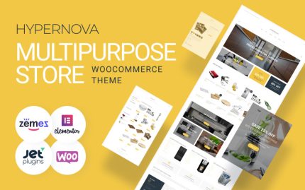 Hypernova - Çok Amaçlı Minimal Elementor Woocommerce Teması