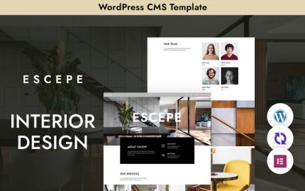 İç Mekan Stüdyoları için "Escepe" WordPress Teması