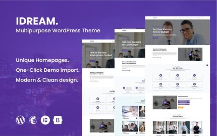 Idream Çok Amaçlı Mobil Uyumlu WordPress Teması