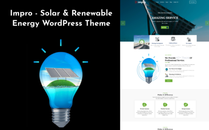 Impro - Güneş ve Yenilenebilir Enerji WordPress Teması