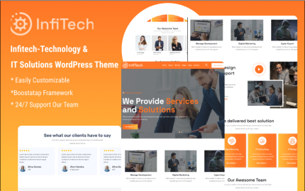 infitech - Teknoloji ve BT Çözümleri Wordpress Teması