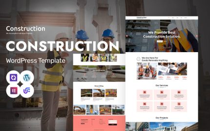 İnşaat - Mühendislik, İnşaatçı ve Mimarlık WordPress Elementor Teması