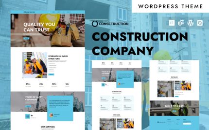 İnşaat - Mühendislik ve İnşaat Firması WordPress Elementor Teması