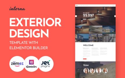 Interna - Elementor Builder WordPress Temalı Dış Tasarım Teması