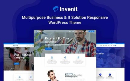 Invenit - Mobil Uyumlu Çok Amaçlı İşletme ve BT Çözümü WordPress Teması