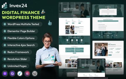 Invex24 - Finans WordPress Teması