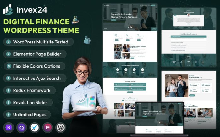 Invex24 - Finans WordPress Teması