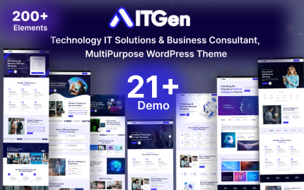 ITGen - Teknoloji BT Çözümleri ve İş Danışmanı WordPress Teması