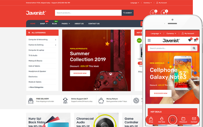 Javenist - Çok Amaçlı WooCommerce Teması