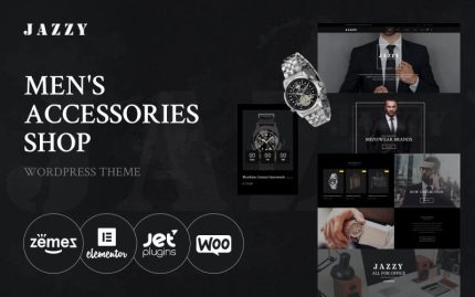 Jazzy - Modern Erkek Aksesuarları WooCommerce Teması