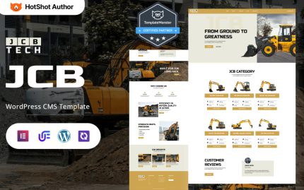 Jcb Tech - JCB Yükleyici ve Ağır Hizmet Makineleri WordPress Elementor Teması