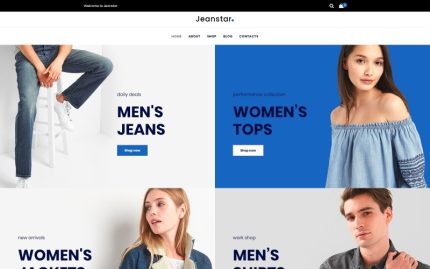 Jeanstar - Moda Mağazası Elementor WooCommerce Teması