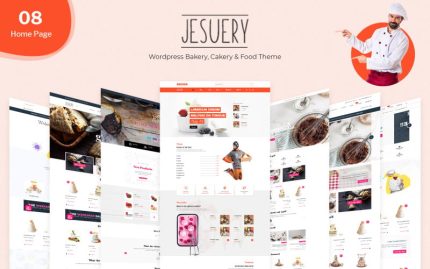 Jesuery - Pastane, Kek ve Gıda WooCommerce Teması