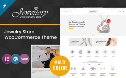 Jeweitory - Modern Mücevher ve Elmas Mağazası WooCommerce Teması