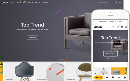 Jico - Modern Mobilya WooCommerce Teması