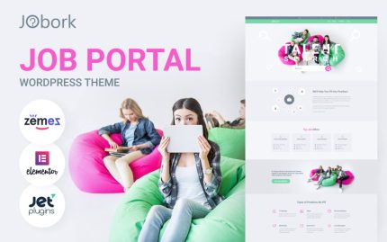 Jobork - İş Portalı Teması WordPress Teması