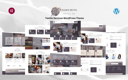 Juliana Textile - Tekstil Endüstrisi ve Giyim Hizmetleri WordPress Teması