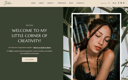 Julie - Kişisel Bir WordPress Teması