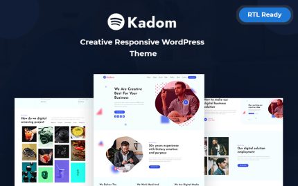Kadom - Yaratıcı Mobil Uyumlu WordPress Teması