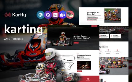 Kartly - Karting Kulübü Çok Amaçlı Mobil Uyumlu WordPress Teması