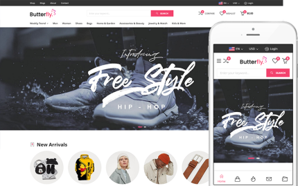 Kelebek - Çevrimiçi Moda Kıyafetleri WooCommerce WordPress Teması