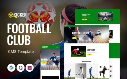 Kicker - Futbol Kulübü Çok Amaçlı Mobil Uyumlu WordPress Teması