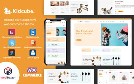 KidCube - Bebek ve Çocuk Giyim ile Oyuncaklar WordPress Teması