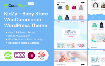 KidZy - Modern Bebek Dükkânı WooCommerce WordPress Teması
