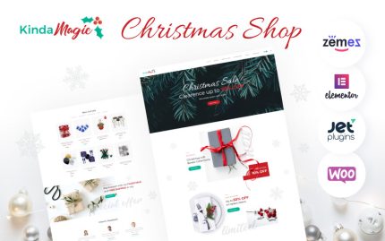 Kinda Magic - Büyülü ve İlham Verici Noel Woocommerce Teması