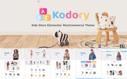 Kodory - Modern Çocuk Mağazası Elementor WooCommerce Teması