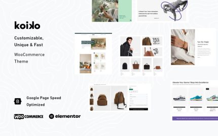 Koiko - Son Derece Büyüleyici, Hızlı ve Çok Amaçlı WooCommerce WordPress Teması