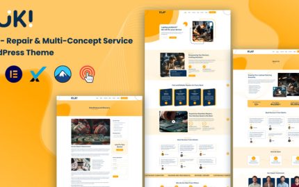 Kuki | Onarım ve Çok Konseptli Servis WordPress Teması