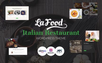 La Food - Mobil Uyumlu İtalyan Restoranı WordPress Teması