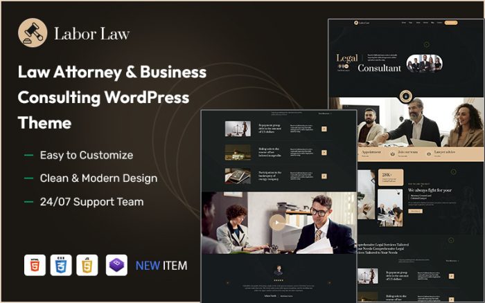 Laborlaw – Hukuk Avukatı ve İş Danışmanlığı WordPress Teması