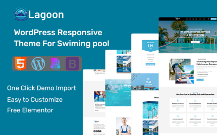 Lagoon- Havuz Onarım ve Bakım Hizmeti WordPress Teması