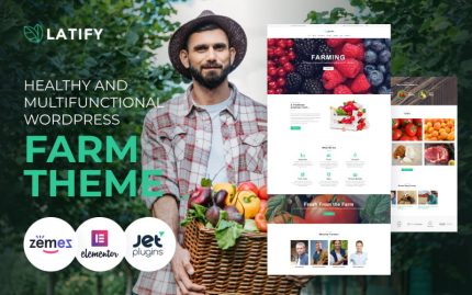 Latify - Mobil Uyumlu Özel Çiftlik WordPress Teması