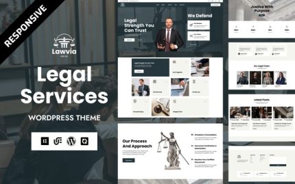 Lawvia - Hukuk Danışmanı ve Hukuk Bürosu WordPress Elementor Teması