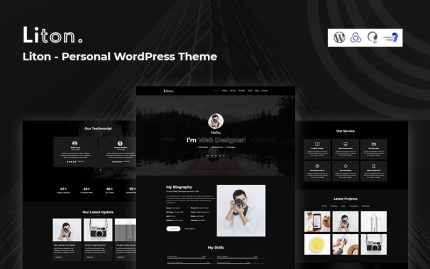 Liton - Kişisel ve Özgeçmiş Mobil Uyumlu WordPress Teması