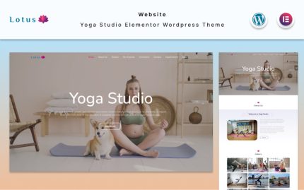Lotus - Yoga Stüdyosu Web Sitesi Elementor WordPress Teması