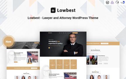 Lowbest - Mobil Uyumlu Avukat ve Avukat WordPress Teması