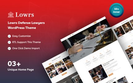 Lowrs - Savunma Avukatları WordPress Teması