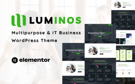Luminos - Çok Amaçlı BT ve İş WordPress Teması Tek Sayfa