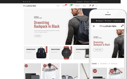 Lupus Men - Temiz, Minimalist WooCommerce E-Ticaret Teması