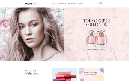 MakeupGuru - Kozmetik Mağazası Elementor WooCommerce Teması