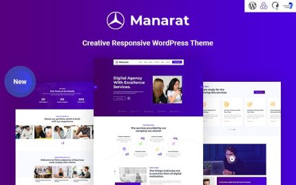 Manarat - Yaratıcı Mobil Uyumlu WordPress Teması