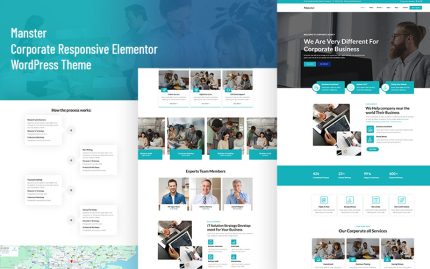 Manster - Kurumsal Mobil Uyumlu Elementor WordPress Teması