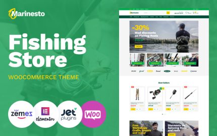 Marinesto - Klasik Balıkçılık WooCommerce E-Ticaret Teması