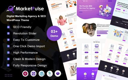 MarketPulse – Dijital Pazarlama ve SEO Ajansı WordPress Teması