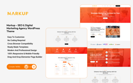 Markup – SEO ve Dijital Pazarlama Ajansı WordPress Teması
